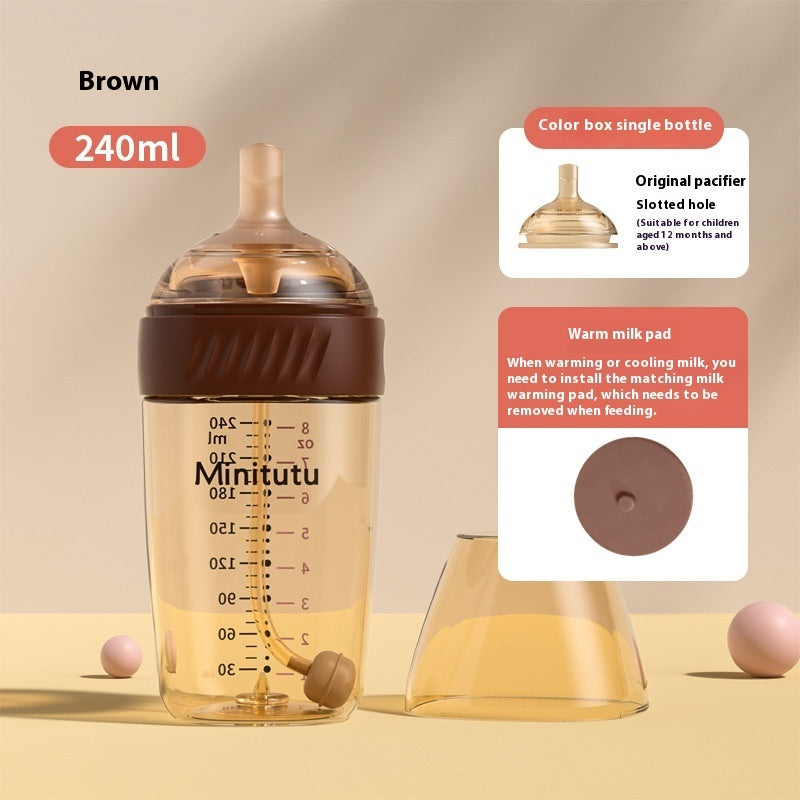 Newborn PPSU Temperature-sensing Feeding Bottle Anti-flatulence Choke Proof