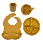 Baby Cutlery Set Silicone Bib Silicone Cup Spoon